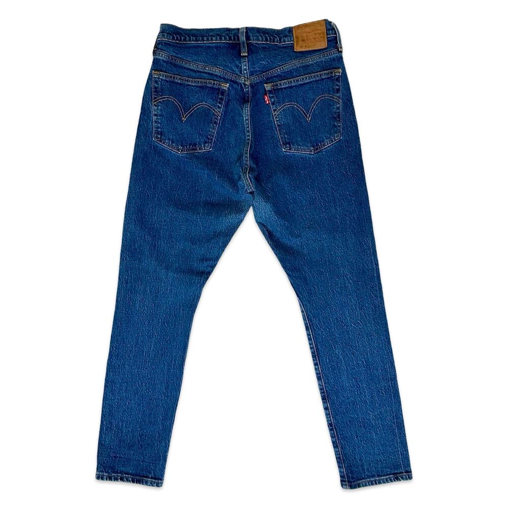 Women's Levi's Big E Classic Navy Dark Wash Button Fly Skinny Jeans W30/L28